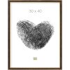 Kunststof lijst s46a zwart met goud 18x24 cm