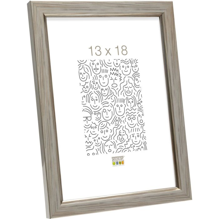 Kunststof lijst s46a zilver 18x24 cm