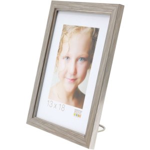 Kunststof lijst s46a zilver 18x24 cm