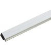 Kunststof lijst s46a wit met zilver 10x15 cm
