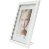Kunststof lijst s46a wit met zilver 10x15 cm