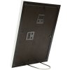 Kunststof lijst s46a wit met zilver 10x15 cm