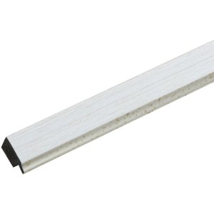 Kunststof lijst s46a wit met zilver 30x40 cm