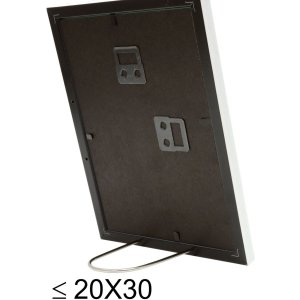 Kunststof lijst s46a wit met zilver 30x40 cm