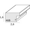 Houten lijst s46bh eik 10x15 cm