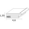 Houten lijst s48sc7 grijs-beige 18x24 cm