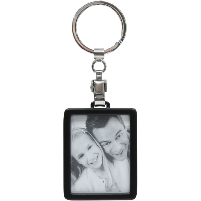 Sleutelhanger zwart 3,5x4,5 cm