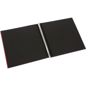 Spiraal Album Bella Vista rood/zwart 20x20 cm