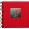 Spiraal Album Bella Vista rood/zwart 20x20 cm