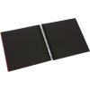 Spiraal Album Bella Vista rood/zwart 20x20 cm