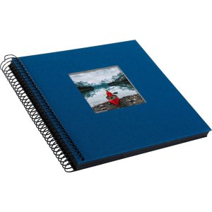 Goldbuch Spiraal Album Bella Vista blauw/zwart 20x20 cm 40 zwarte paginas