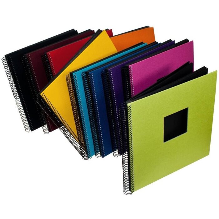 Goldbuch Spiraalalbum Bella Vista 35x30 cm met venster 40 zwarte bladzijden