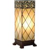 Tafellamp tiffany tiffany - 18x45 cm natuur