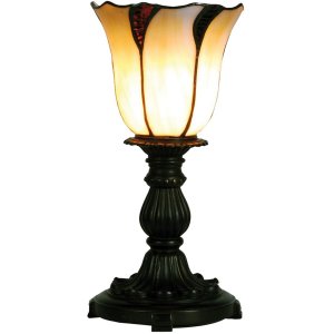 Tiffany Tafellamp Tulp 27x18x35 cm natuur