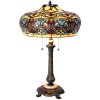 Tiffany tafellamp ø 47x71 cm geel gekleurd