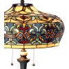 Tiffany tafellamp ø 47x71 cm geel gekleurd