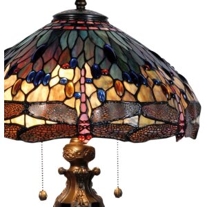 Tiffany tafellamp ø 42x64 cm groen gekleurd