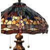 Tiffany tafellamp ø 42x64 cm groen gekleurd