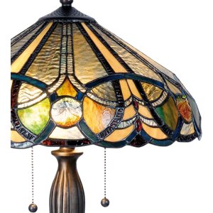 Tiffany tafellamp ø 41x61 cm bruin gekleurd