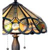 Tiffany tafellamp ø 41x61 cm bruin gekleurd