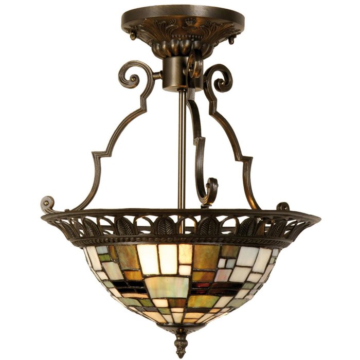Tiffany staande lamp 31x78 cm groen