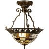 Tiffany staande lamp 31x78 cm groen