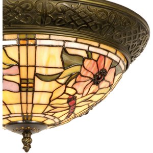 Lumilamp 5LL-5350 Plafondlamp Tiffany Ø 38x19 cm...