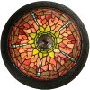 Tiffany plafondlamp Ø 38x19 cm geel