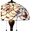 Tiffany tafellamp ø 41x60 cm rood gekleurd