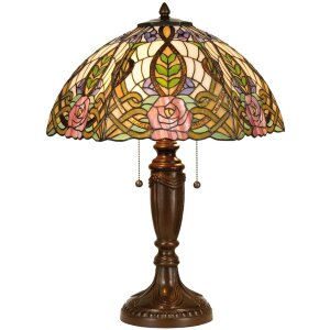 Tiffany tafellamp ø 47x61 cm groen gekleurd