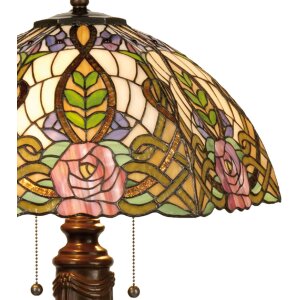 Tiffany tafellamp ø 47x61 cm groen gekleurd