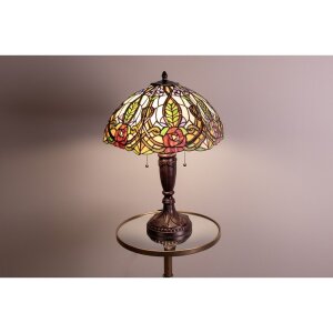 Tiffany tafellamp ø 47x61 cm groen gekleurd
