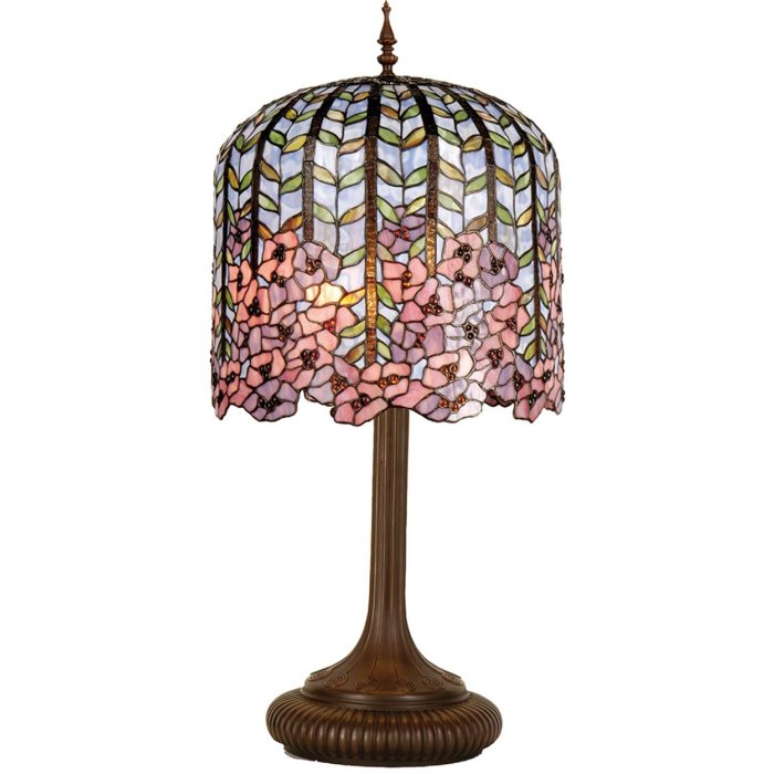 Tiffany tafellamp ø 40x84 cm roze gekleurd