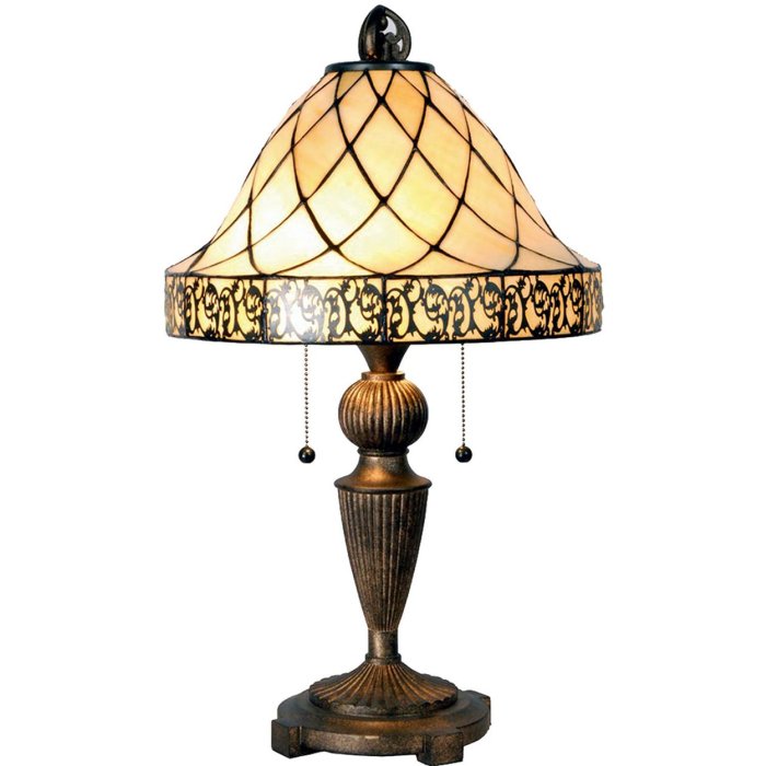 Tiffany tafellamp ø 36x62 cm natuurkleur