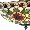 Tiffany plafondlamp ø 40x23 cm zwart