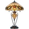 Tiffany tafellamp ø 46x76 cm geel gekleurd