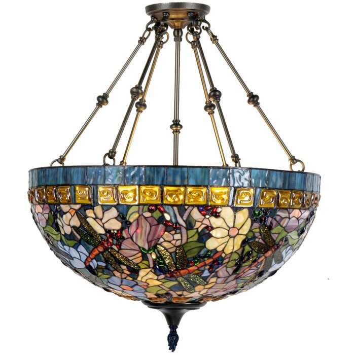 Tiffany lampenkap ø 51 cm groen