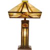 Tiffany tafellamp 42x71 cm geel gekleurd