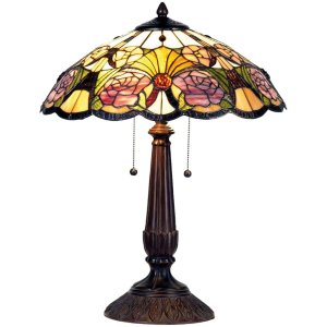 Tiffany tafellamp ø 44x57 cm paars gekleurd
