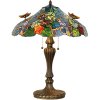 Tiffany tafellamp ø 52x65 cm blauw gekleurd