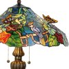 Tiffany tafellamp ø 52x65 cm blauw gekleurd