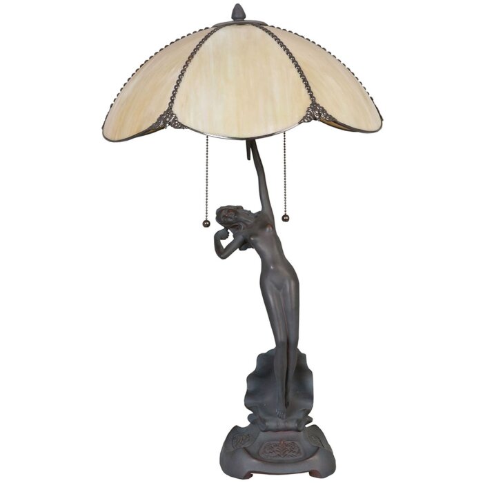 Tiffany tafellamp ø 41x70 cm grijs gekleurd