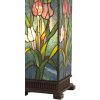 Tiffany tafellamp 24x58,5 cm blauw gekleurd
