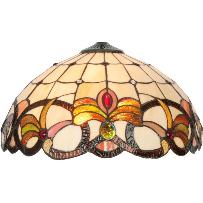 Tiffany plafondlamp ø 38x19 cm natuur