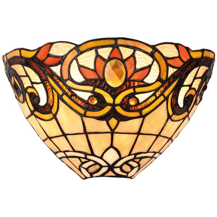 Wandlamp tiffany kleurig - 5ll-5778 Clayre Eef