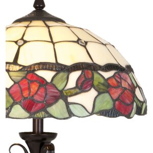 Tiffany Tafellamp 35x61 cm rood gekleurd