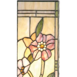 Tiffany Tafellamp 18x45 cm bruin