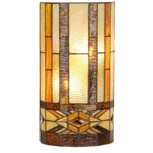 Wandlamp tiffany kleurig - 5ll-9286 Clayre Eef