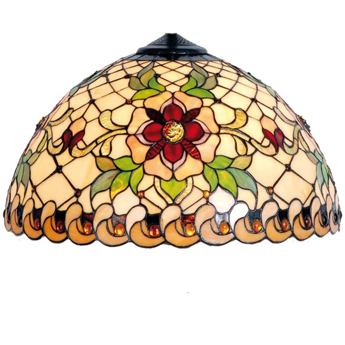 Tiffany lampenkap ø 30 cm geel