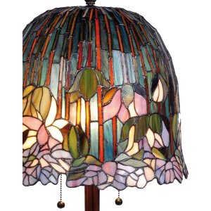Tiffany tafellamp ø 37x68 cm paars gekleurd